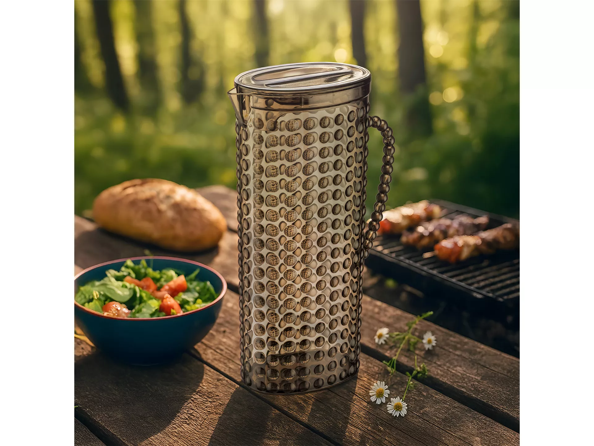 Boncuk Sürahi Füme