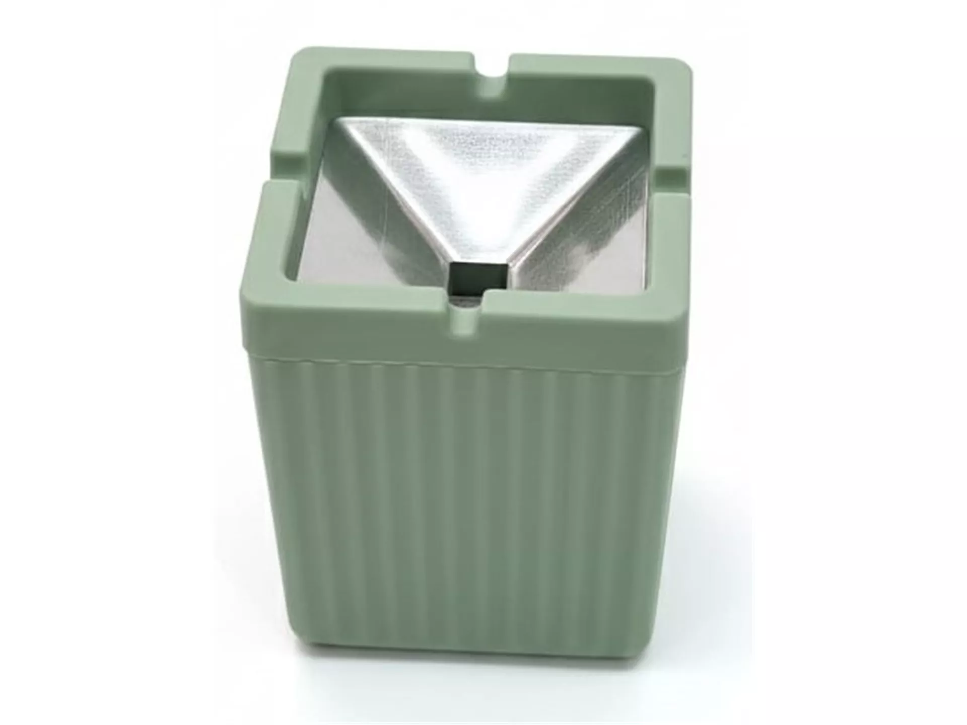 Kokusuz Metal Kapaklı Kare Küllük Renkli