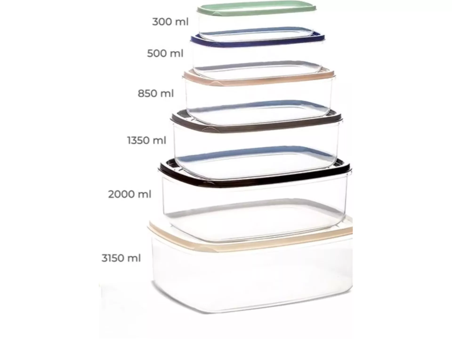 Star 6 Lı Saklama Kabı Renkli