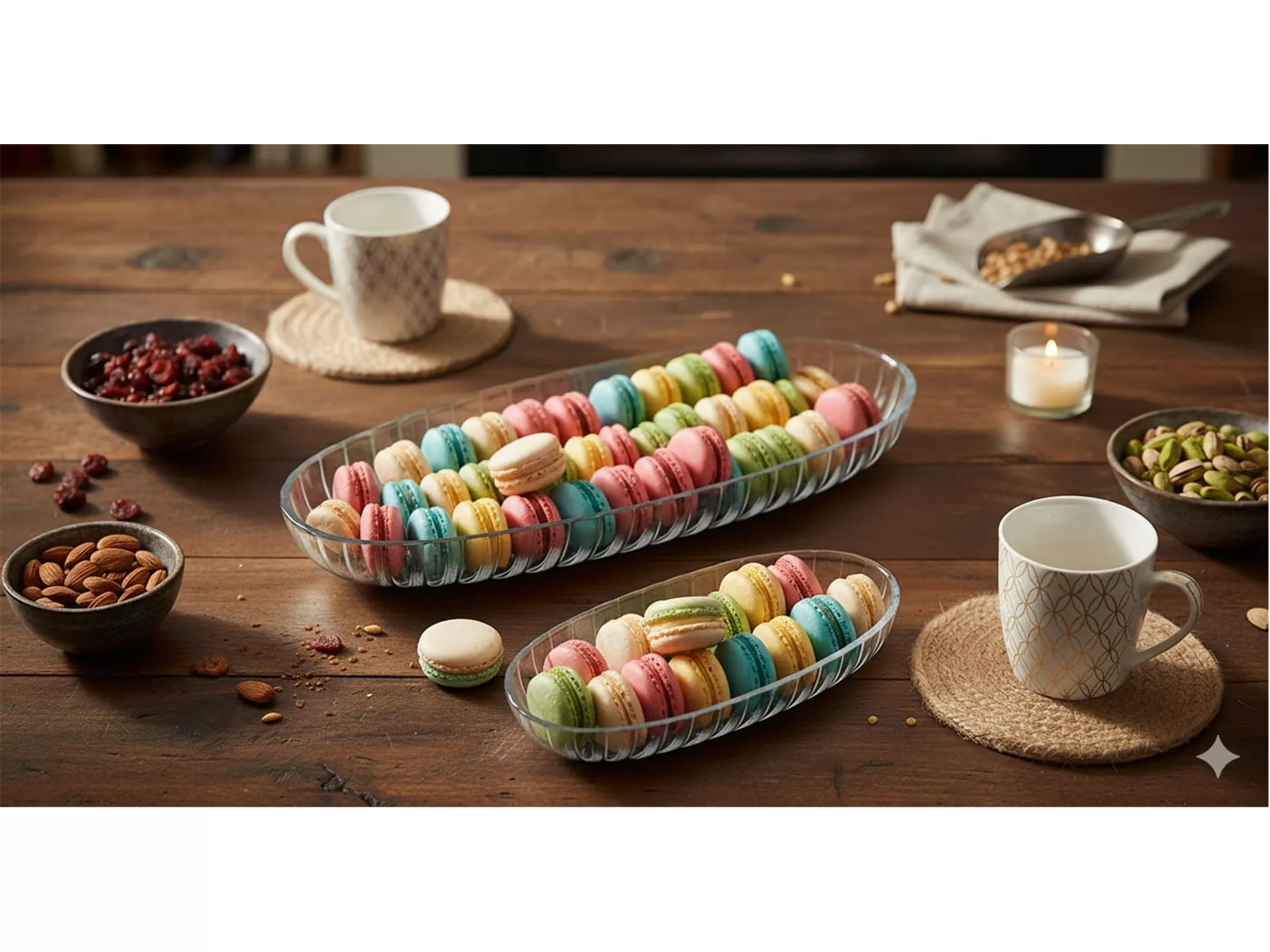 Boncuk 2'li Kayık Tabak Seti