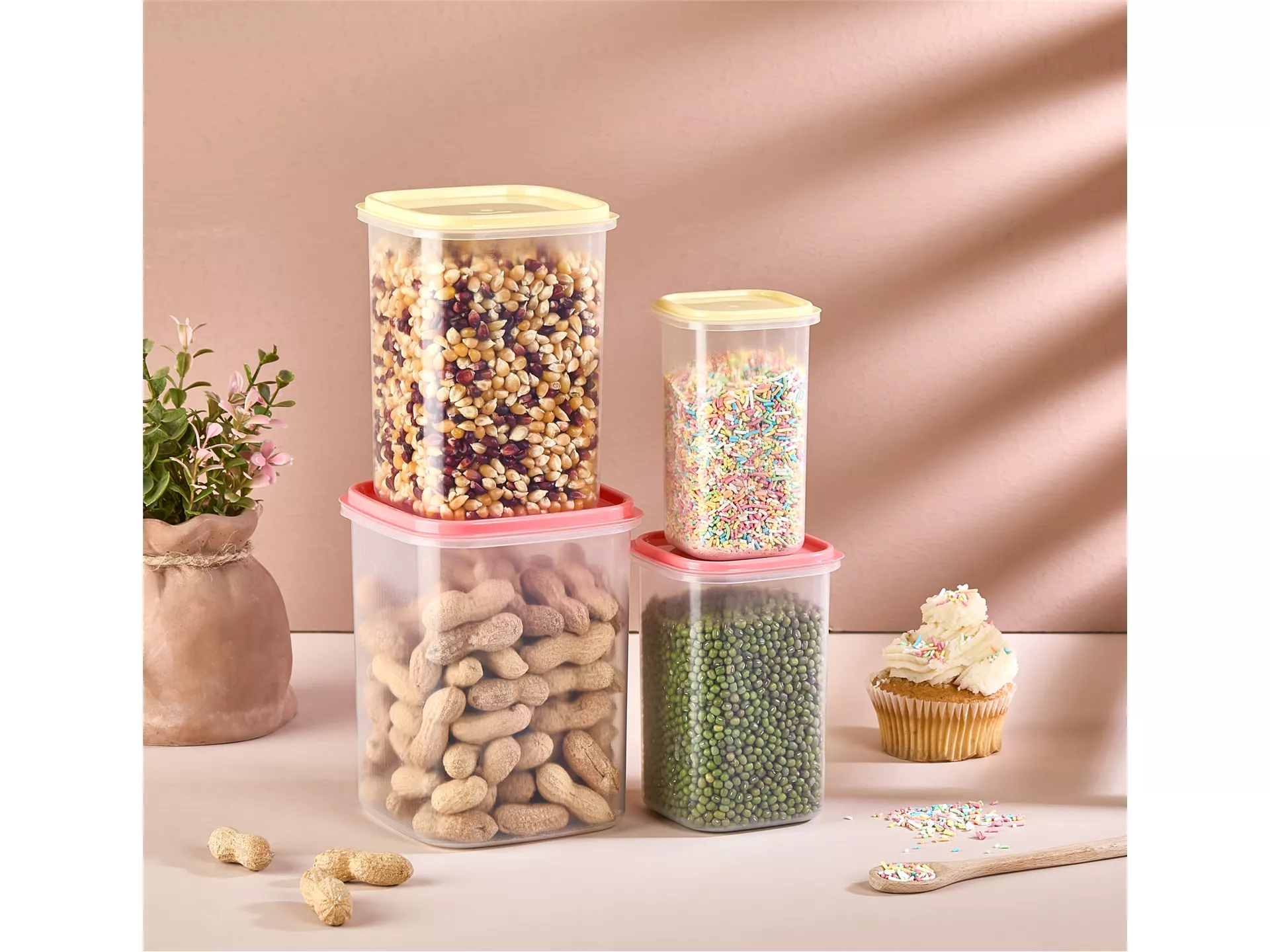 Asya 4 Lü  Dik  Saklama  Kabı