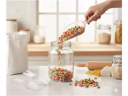 Transparent Food & Spice Scoop