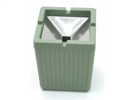 Kokusuz Metal Kapaklı Kare Küllük Renkli